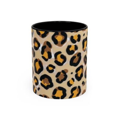 Leopard Print Accent Coffee Mug | 11oz
