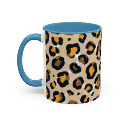 Leopard Print Accent Coffee Mug | 11oz
