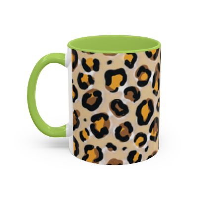 Leopard Print Accent Coffee Mug | 11oz