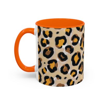 Leopard Print Accent Coffee Mug | 11oz