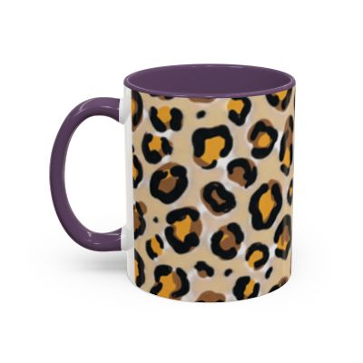Leopard Print Accent Coffee Mug | 11oz