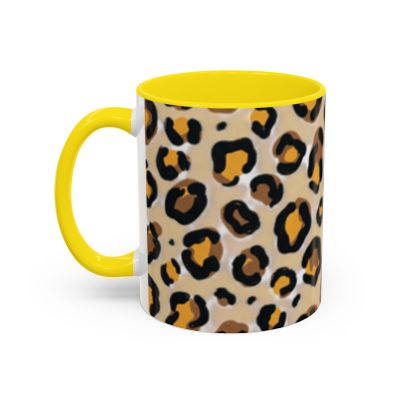 Leopard Print Accent Coffee Mug | 11oz