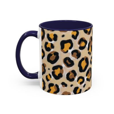 Leopard Print Accent Coffee Mug | 11oz