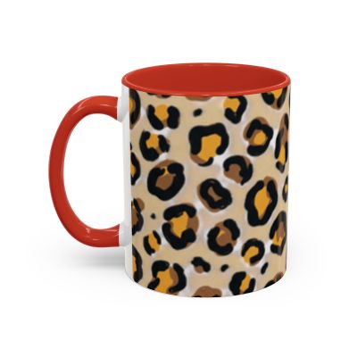 Leopard Print Accent Coffee Mug | 11oz